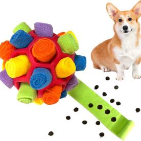 Dog Toy Snuffle Ball for Dogs Training the Sense of Smell Portable Interactive Snuffle Ball for Pet Foraging Instinct Training