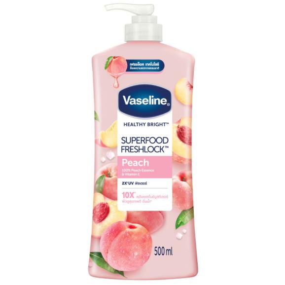 Vaseline Super Food Freshlock Peach Lotion 500ml.